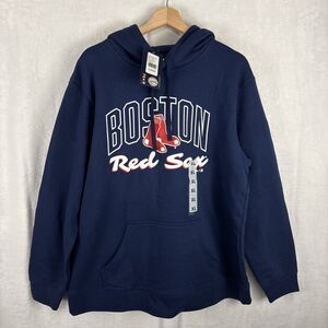 Majestic Boston Red Sox Pullover Hoodie Navy Blue MLB  Size XL NWT